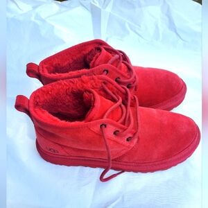 Ugg 3236 Neumel Chukka Samba Red Boots Size 10